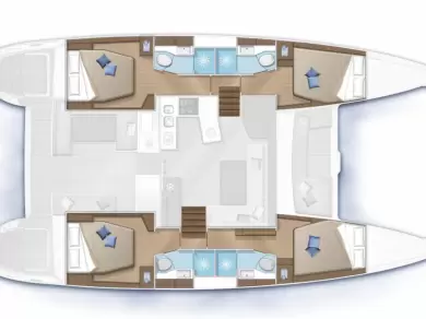 Lagoon LAGOON 450 S  charter bareboat eller skeppad i Figari