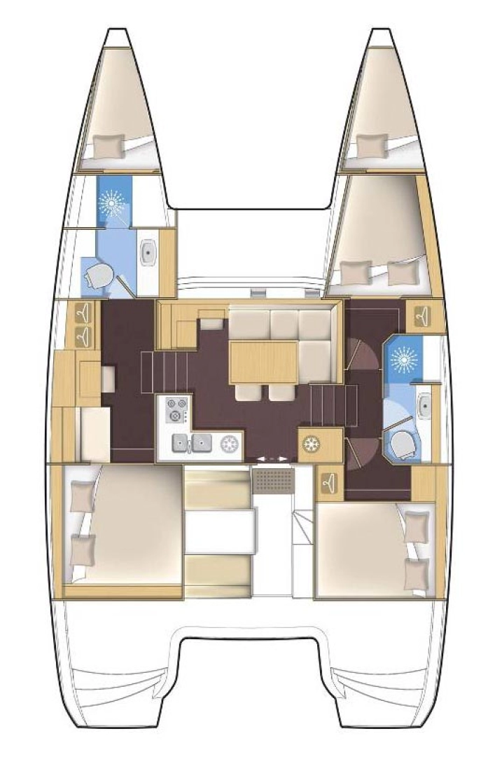 Lagoon Lagoon 40 Motor Yacht charter bareboat eller skeppad i Šibenik 