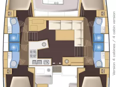 Yacht charter Palma de Mallorca billig Lagoon 450