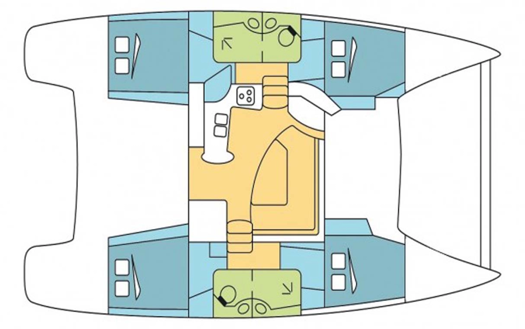 Fountaine Pajot Lipari 41 charter bareboat eller skeppad i Skradin