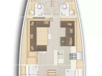Yacht charter Pirovac billig Hanse 588