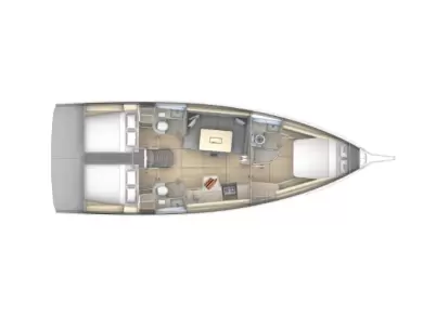 Dufour Dufour 41 charter bareboat eller skeppad i Skradin