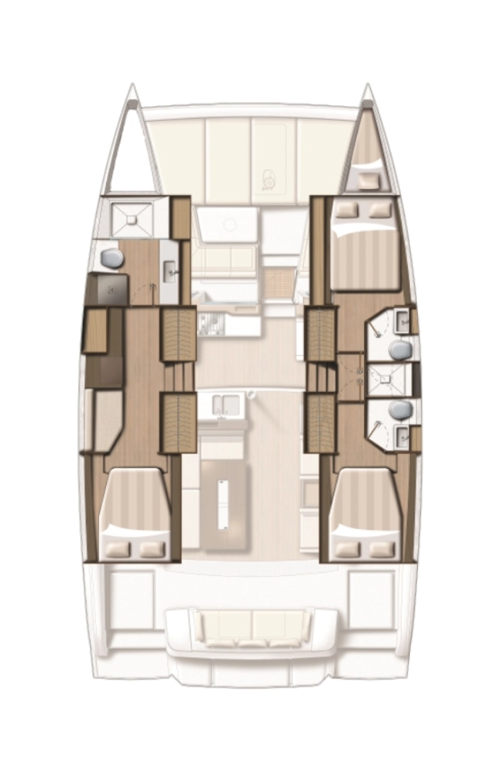 Bali Bali 4.2 charter bareboat eller skeppad i Gocek