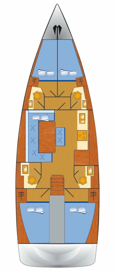 Dufour Dufour 460 Grand Large charter bareboat eller skeppad i Punat