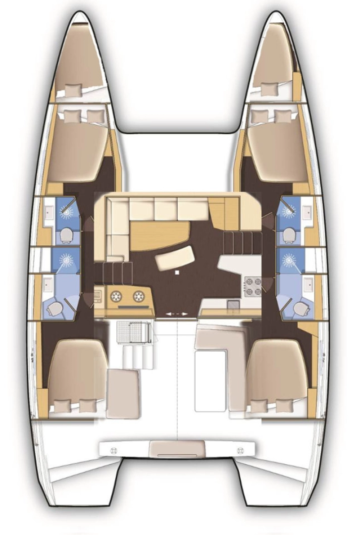 Lagoon Lagoon 42 charter bareboat eller skeppad i Alimos
