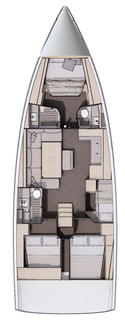 Dufour Dufour 470 charter bareboat eller skeppad i Šibenik 