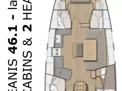 Bénéteau Oceanis 46.1 charter bareboat eller skeppad i Pomer