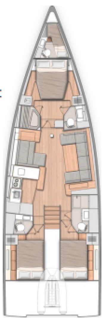 Bénéteau Oceanis 54 charter bareboat eller skeppad i Donji Seget