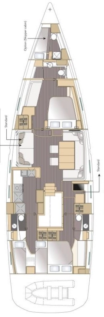 Uthyrning Segelbåt  Jeanneau med en båtlicens 