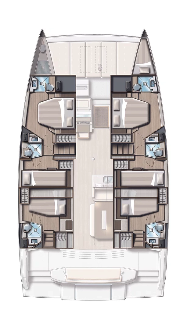 Bali Bali 4.8 charter bareboat eller skeppad i Donji Seget