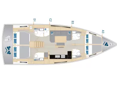 Båtuthyrning Hanse Hanse 460 i Donji Seget på Samboat 