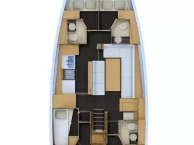 Uthyrning Segelbåt  Jeanneau med en båtlicens 