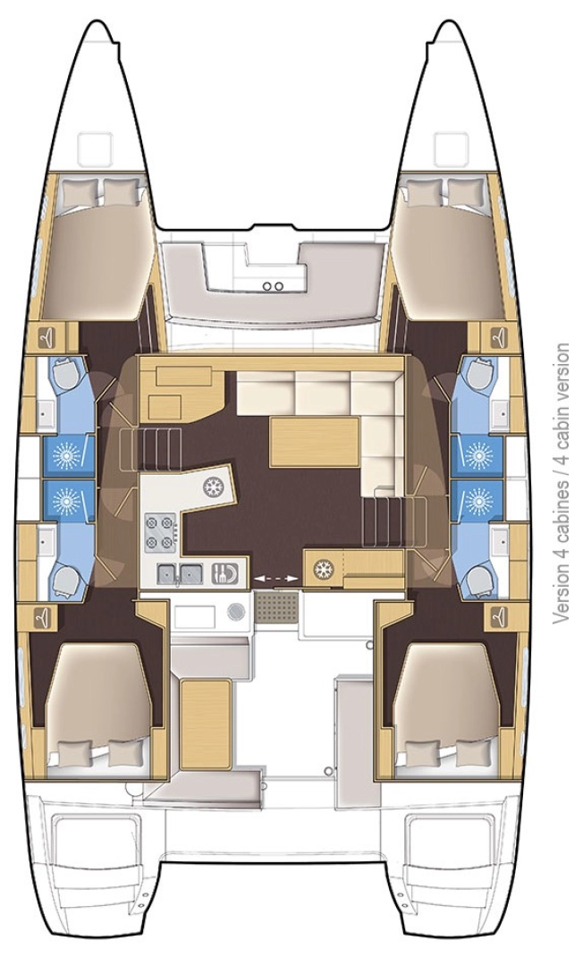 Lagoon Lagoon 450 Sport Top charter bareboat eller skeppad i Zadar
