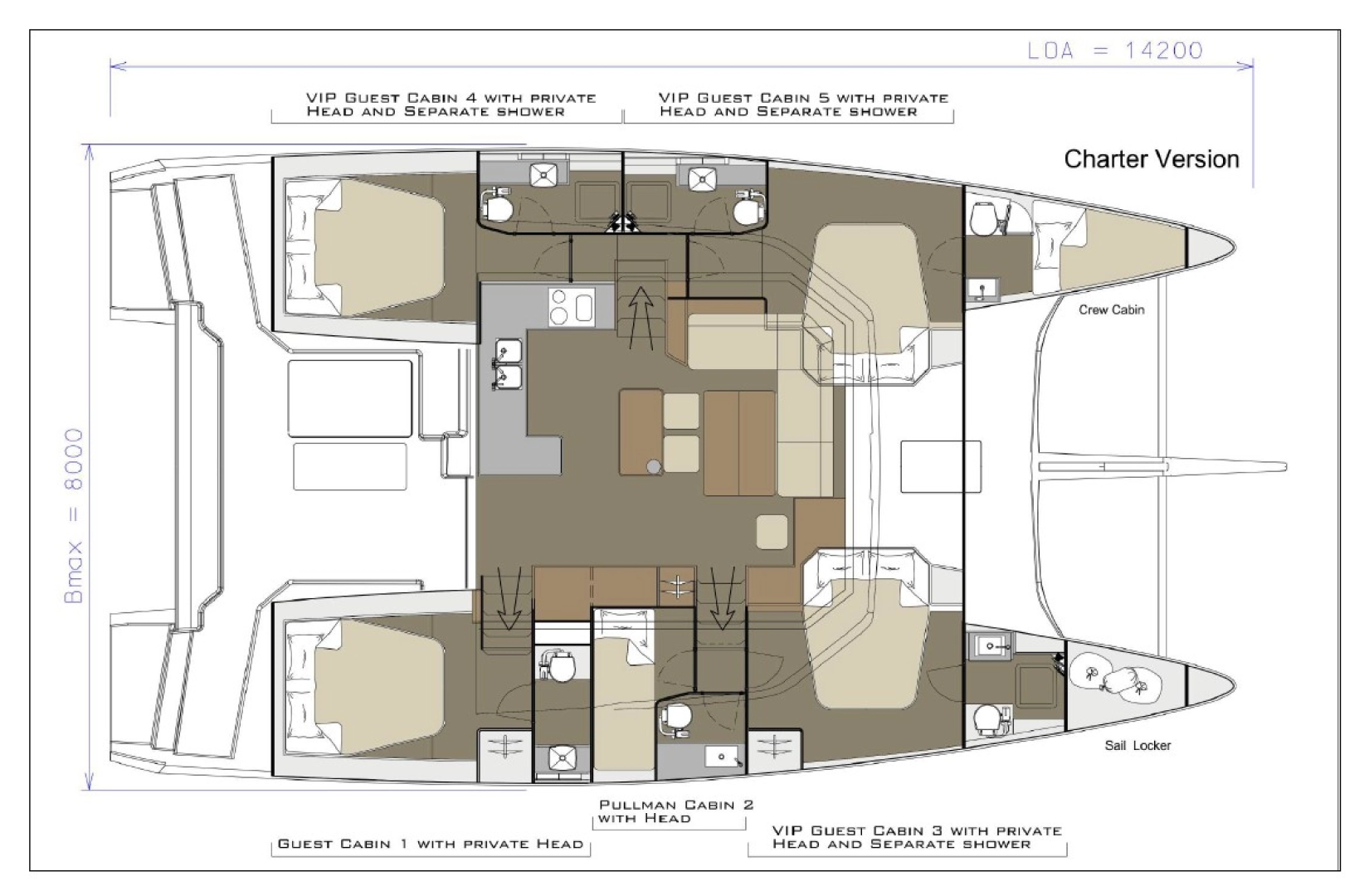 Uthyrning Katamaran  Dufour med en båtlicens 