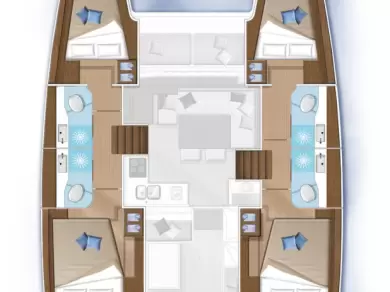 Lagoon Lagoon 40 charter bareboat eller skeppad i Donji Seget