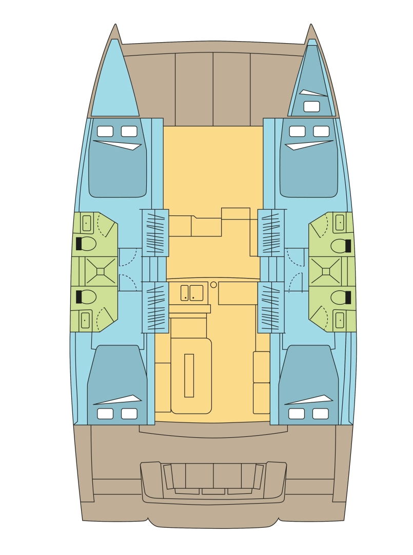Bali Bali 4.2 charter bareboat eller skeppad i Parham Town