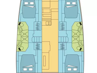 Bali Bali 4.4 charter bareboat eller skeppad i Parham Town