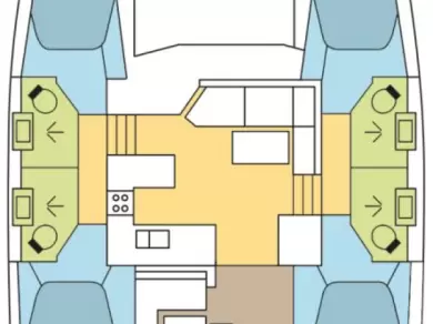 Lagoon Lagoon 42 charter bareboat eller skeppad i Donji Seget