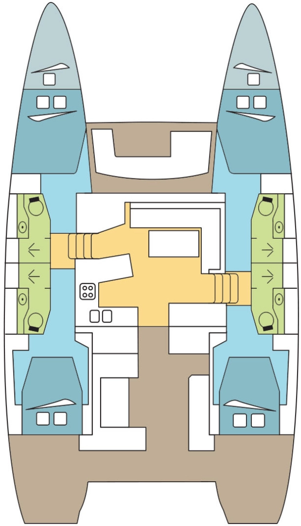 Uthyrning Katamaran  i Marsh Harbour - Lagoon Lagoon 450 Sport Top