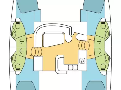 Uthyrning Katamaran  i Airlie Beach - Leopard Catamarans / Robertson & Caine Leopard 46 - 4 cab.