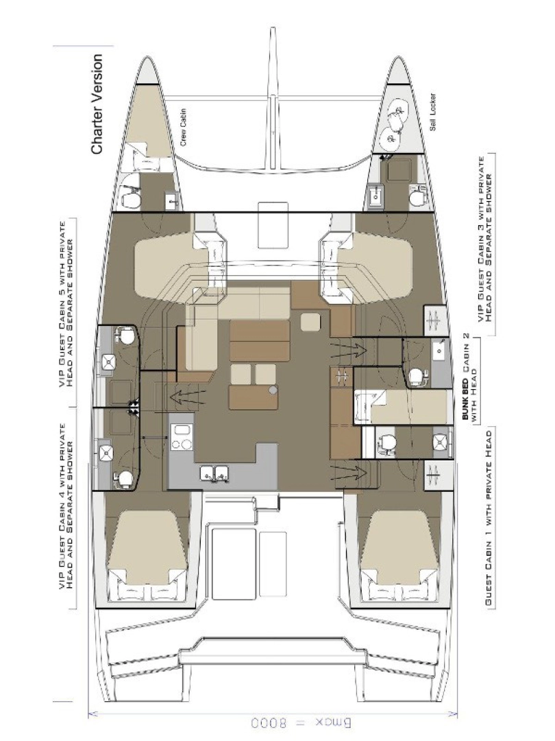 Uthyrning Katamaran  Dufour med en båtlicens 