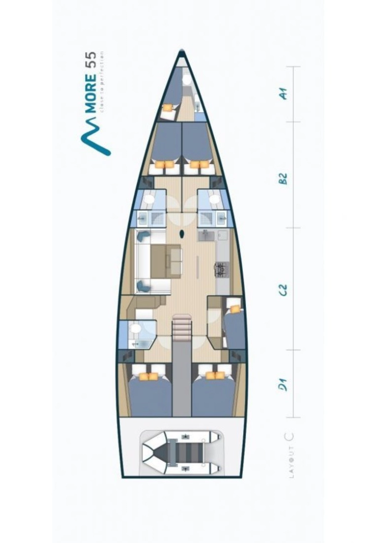 Hyr en More Boats More 55 Kaštela 