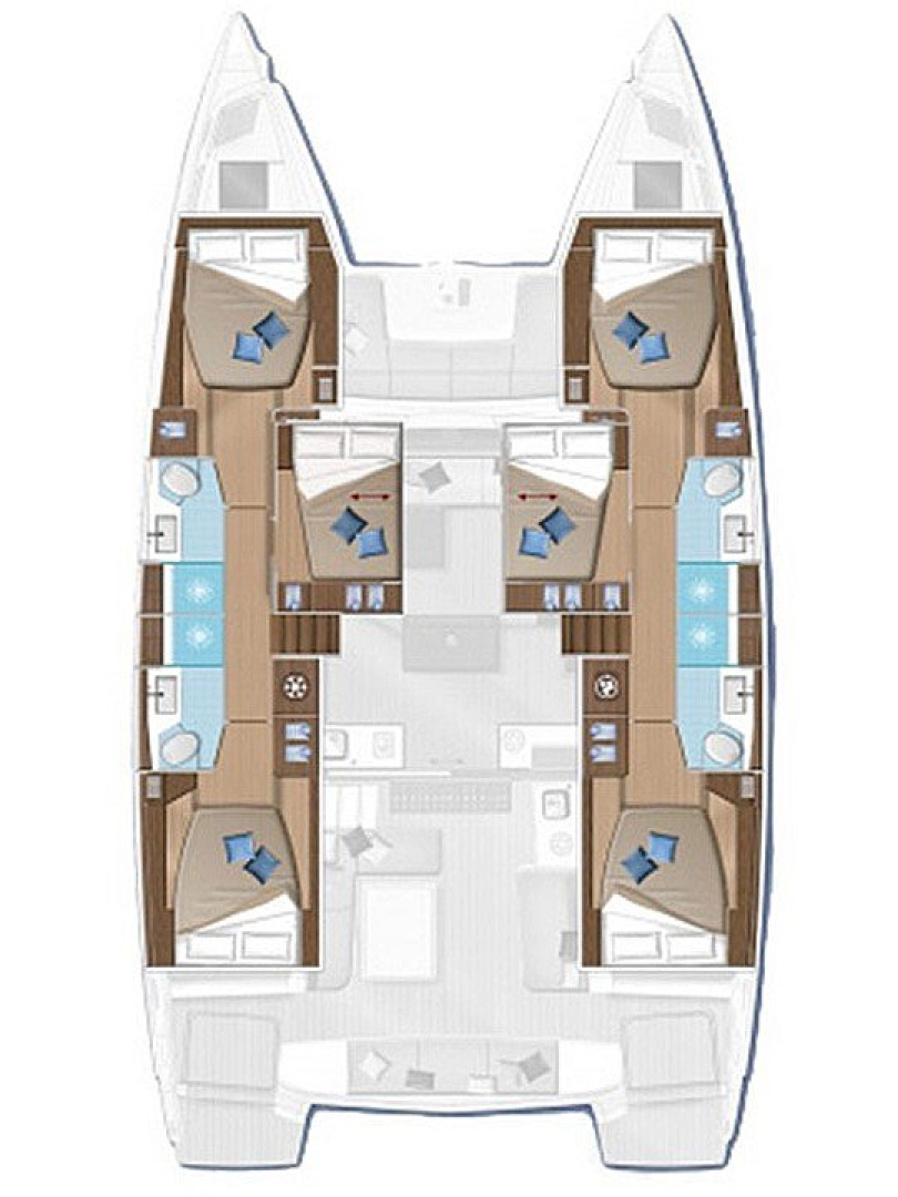 Lagoon Lagoon 50 charter bareboat eller skeppad i Alimos