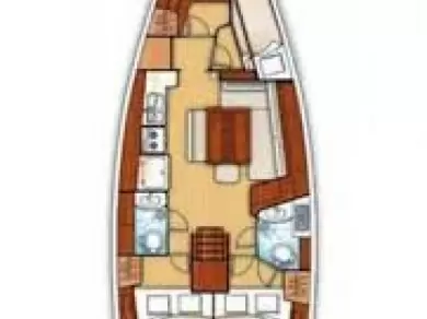 Yacht charter Fethiye billig Oceanis 43 Family - 4 cab.