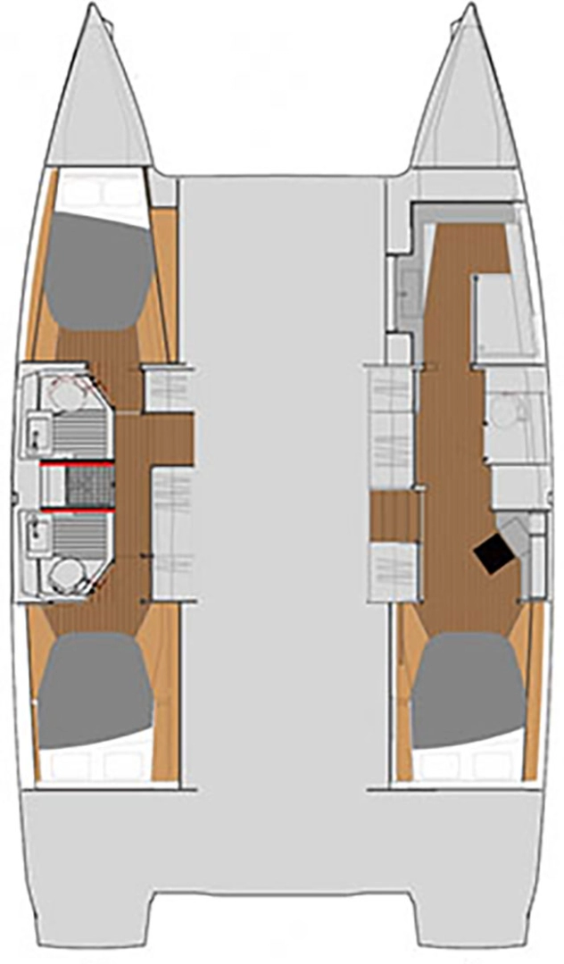 Fountaine Pajot Astrea 42 charter bareboat eller skeppad i Mykonos (ostrov)