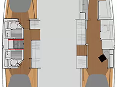 Fountaine Pajot Astrea 42 charter bareboat eller skeppad i Mykonos (ostrov)