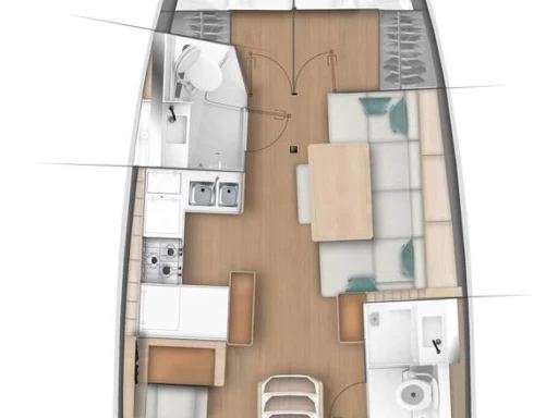 Jeanneau Sun Odyssey 440 charter bareboat eller skeppad i Gouvia