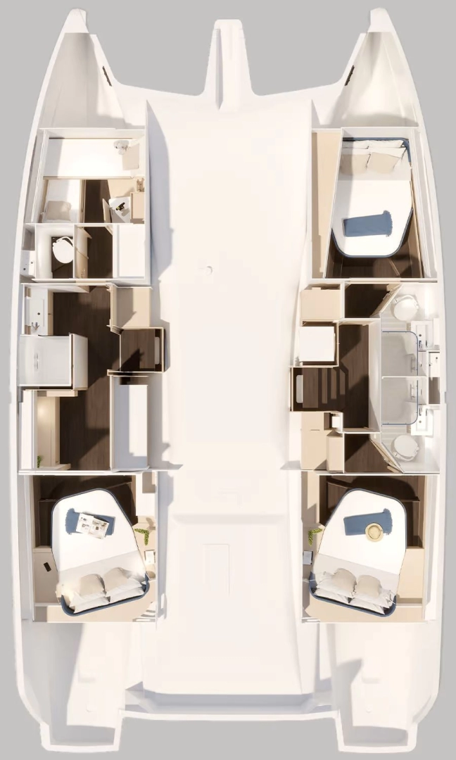 Hyr en Fountaine Pajot Fountaine Pajot FP 44 Maestro - 3 cab. Road Town 