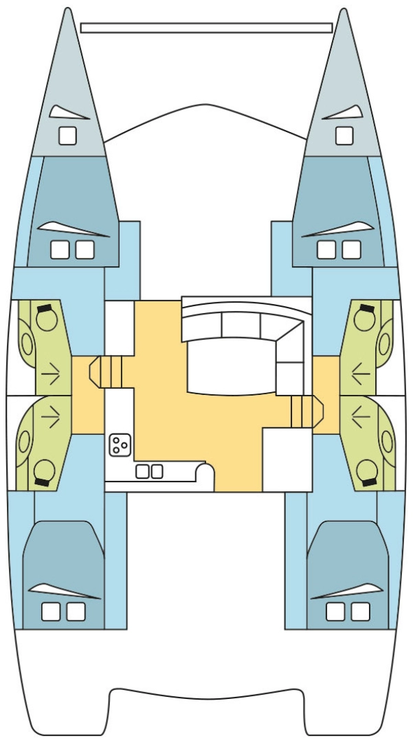Hyra Katamaran  med eller utan skeppare Leopard Catamarans / Robertson & Caine Tribunj 
