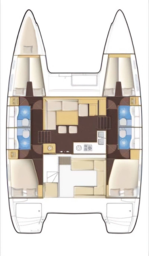 Yacht charter Ko Chang (Koh Chang) billig Lagoon 400 S2