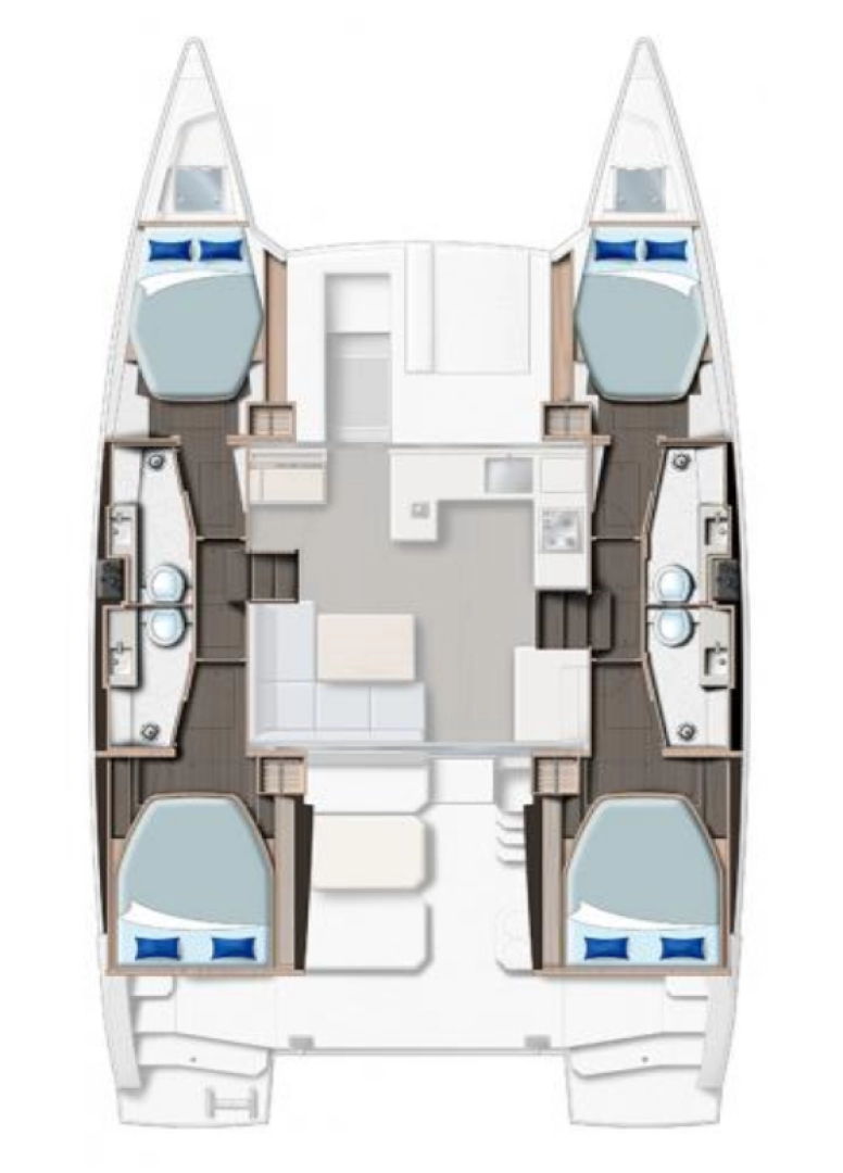 Yacht charter Procida billig Leopard 42 - 4 cab.