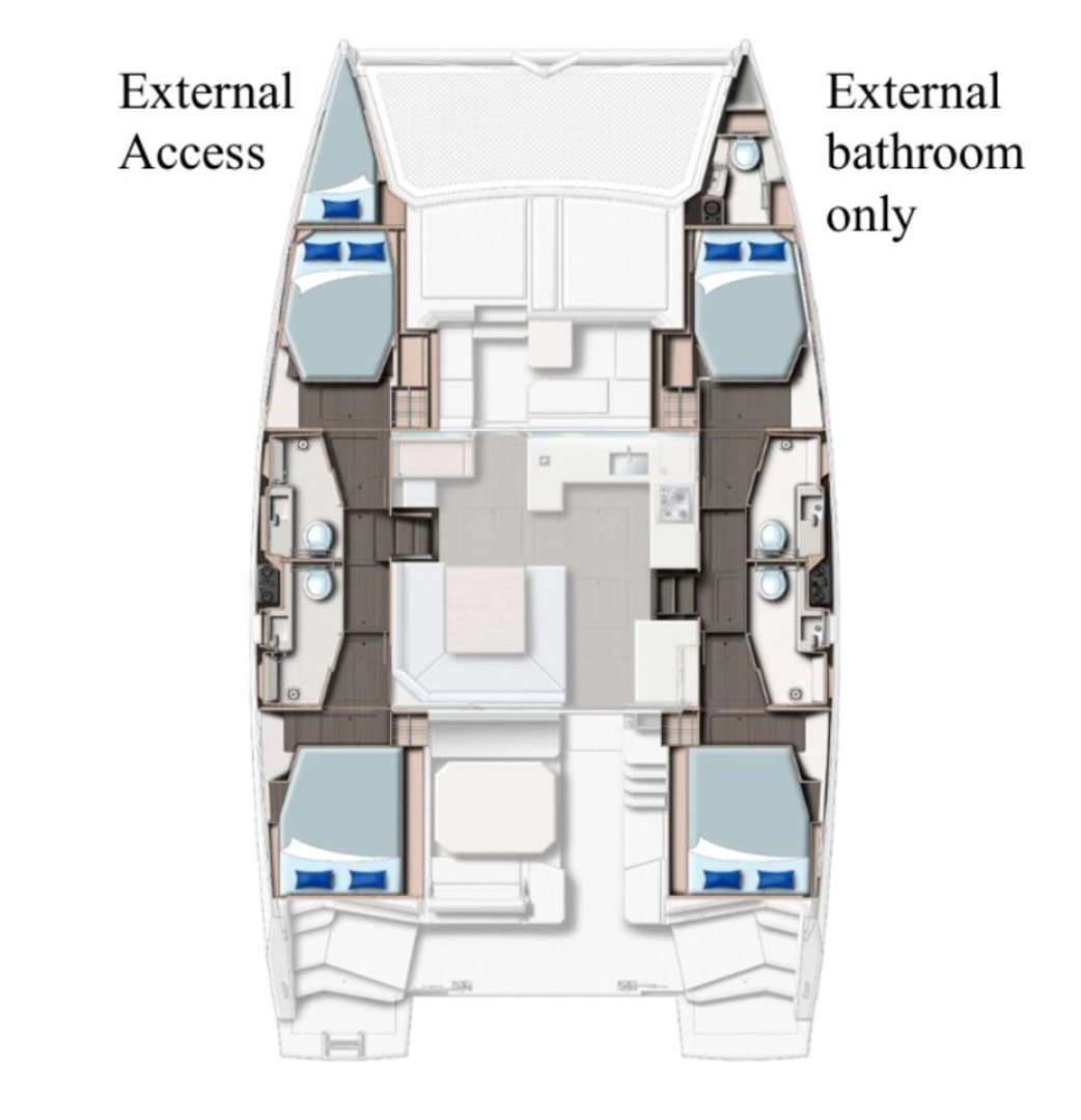 Hyra Katamaran  med eller utan skeppare Leopard Catamarans / Robertson & Caine Cannigione 