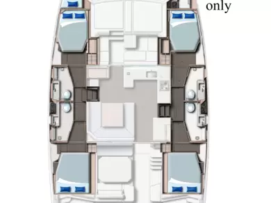 Leopard Catamarans / Robertson & Caine Leopard 45 charter bareboat eller skeppad i Procida