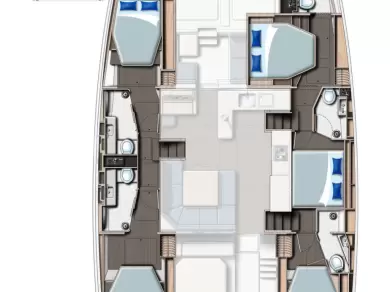 Båtuthyrning Leopard Catamarans / Robertson & Caine Leopard 50 - 5 + 1 cab i Procida på Samboat 