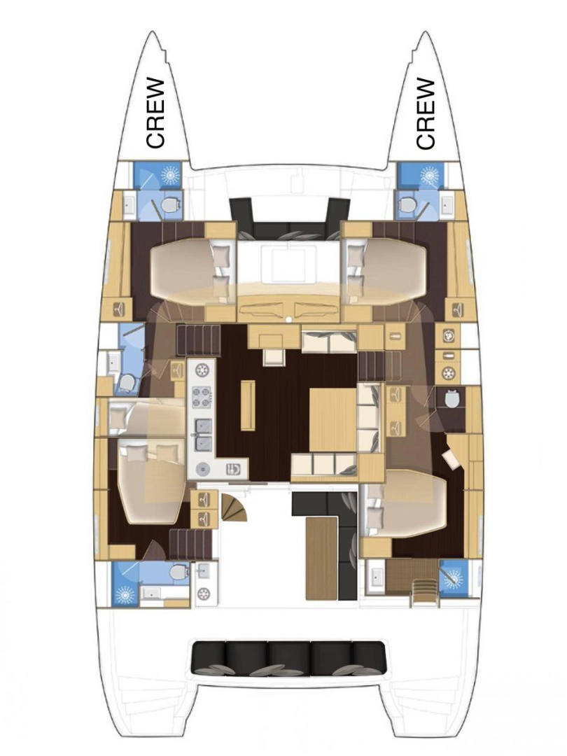Uthyrning Katamaran  Lagoon med en båtlicens 