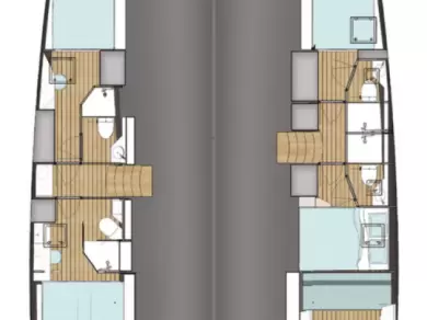 Wave Catamarans Wave 50 - 5 cab. charter bareboat eller skeppad i Olbia