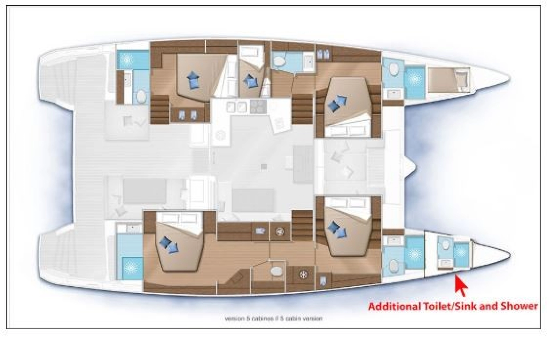 Lagoon Lagoon 52 charter bareboat eller skeppad i Parham Town