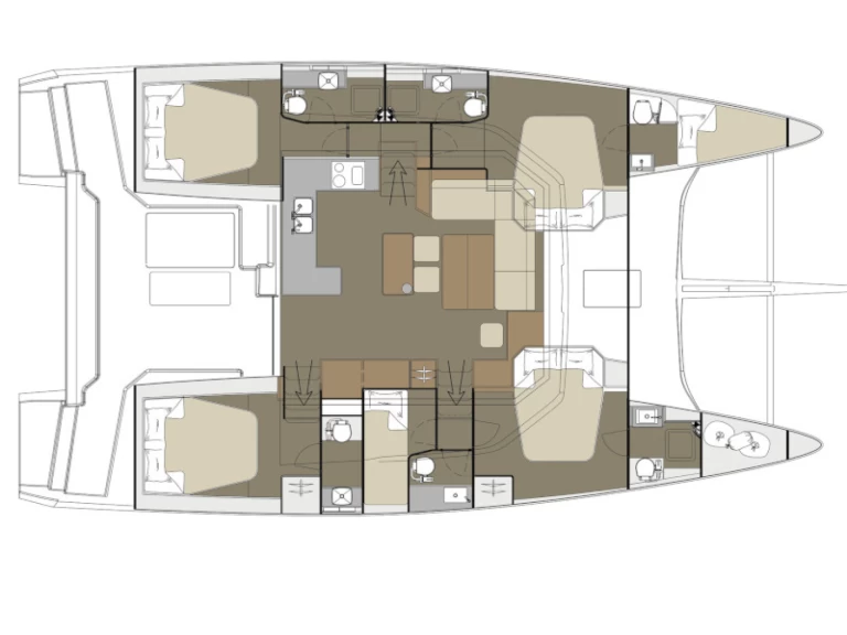 Katamaran  för uthyrning Alimos till det bästa priset 