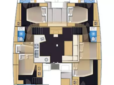 Hyra Katamaran  med eller utan skeppare Lagoon Elliniko  