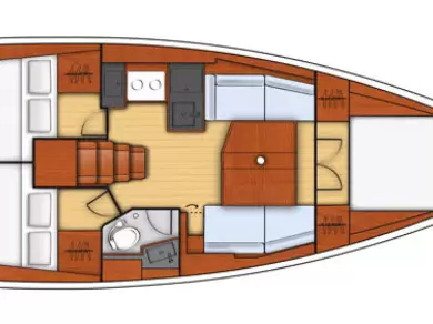 Bénéteau Oceanis 38.1 charter bareboat eller skeppad i Biograd Na Moru