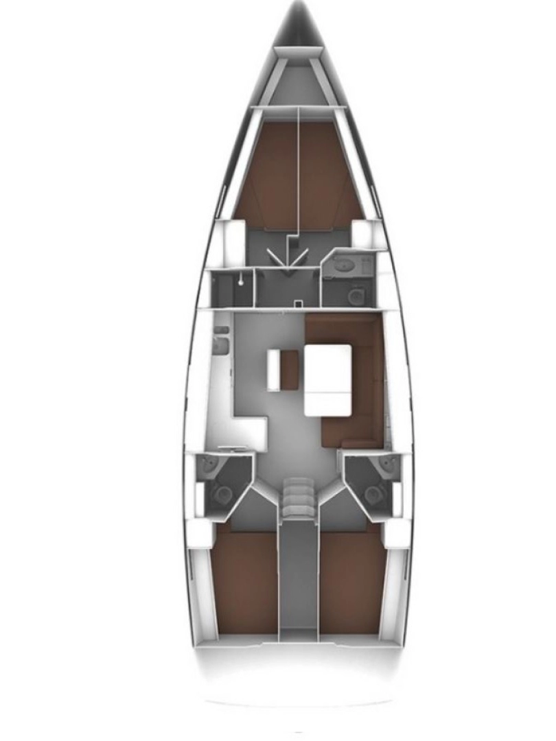 Bavaria Cruiser 46 charter bareboat eller skeppad i Biograd Na Moru