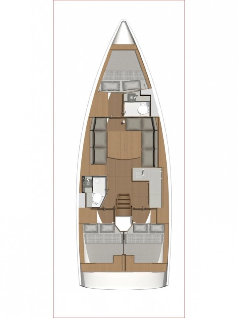 Dufour Dufour 390 GL charter bareboat eller skeppad i Biograd Na Moru