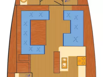 Hyra Segelbåt  med eller utan skeppare Hanse Biograd Na Moru 