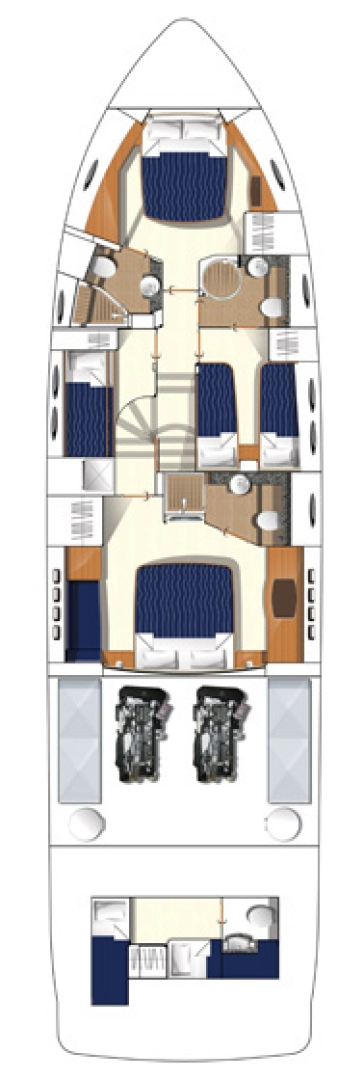Uthyrning Lyx yacht i Podstrana - Princess Princess 62