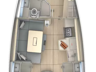 Uthyrning Segelbåt  Dufour med en båtlicens 