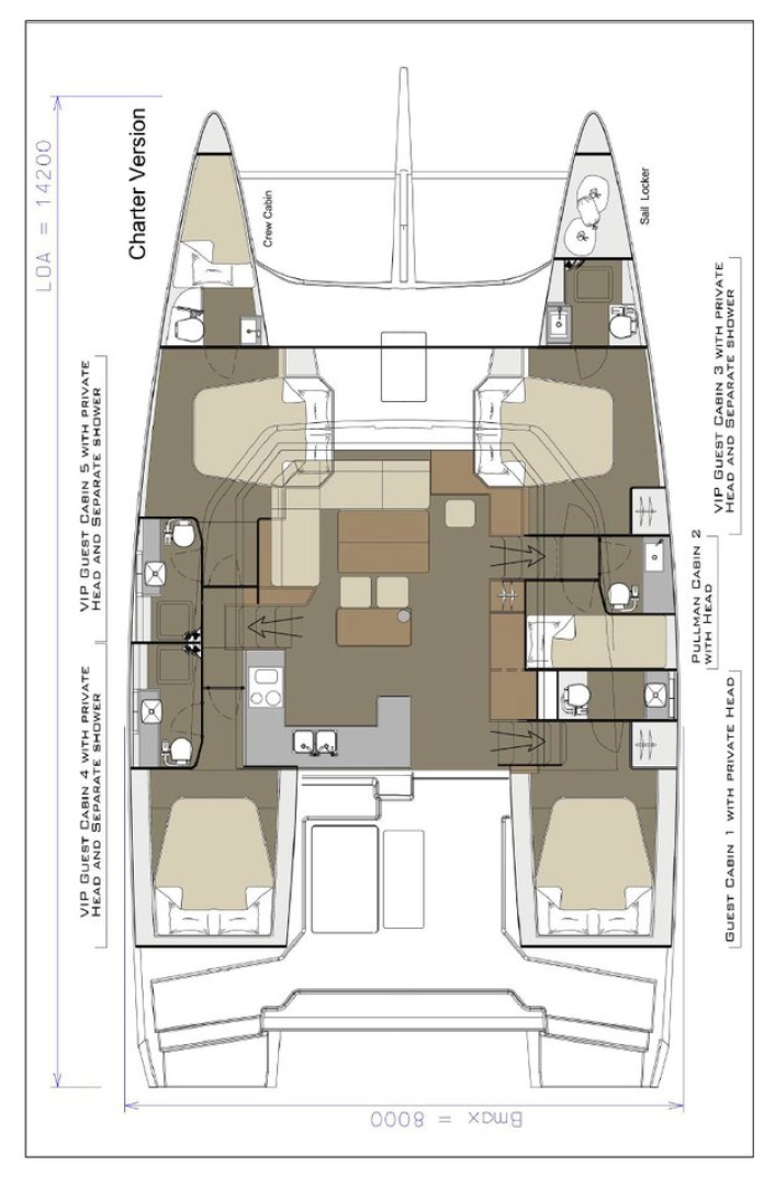 Hyr en Dufour Dufour Catamarans 48 Sail Pirovac 